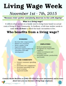 living wage week poster